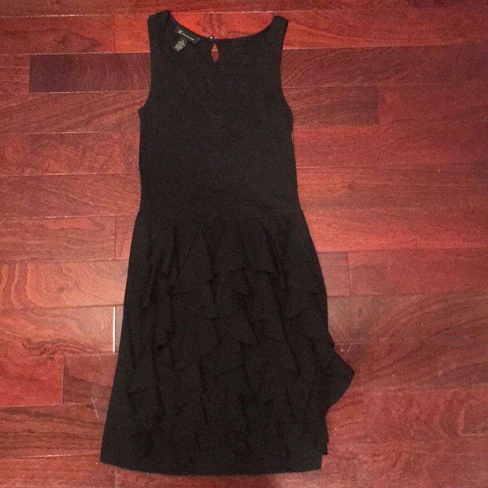Black ruffle Cocktail Dress